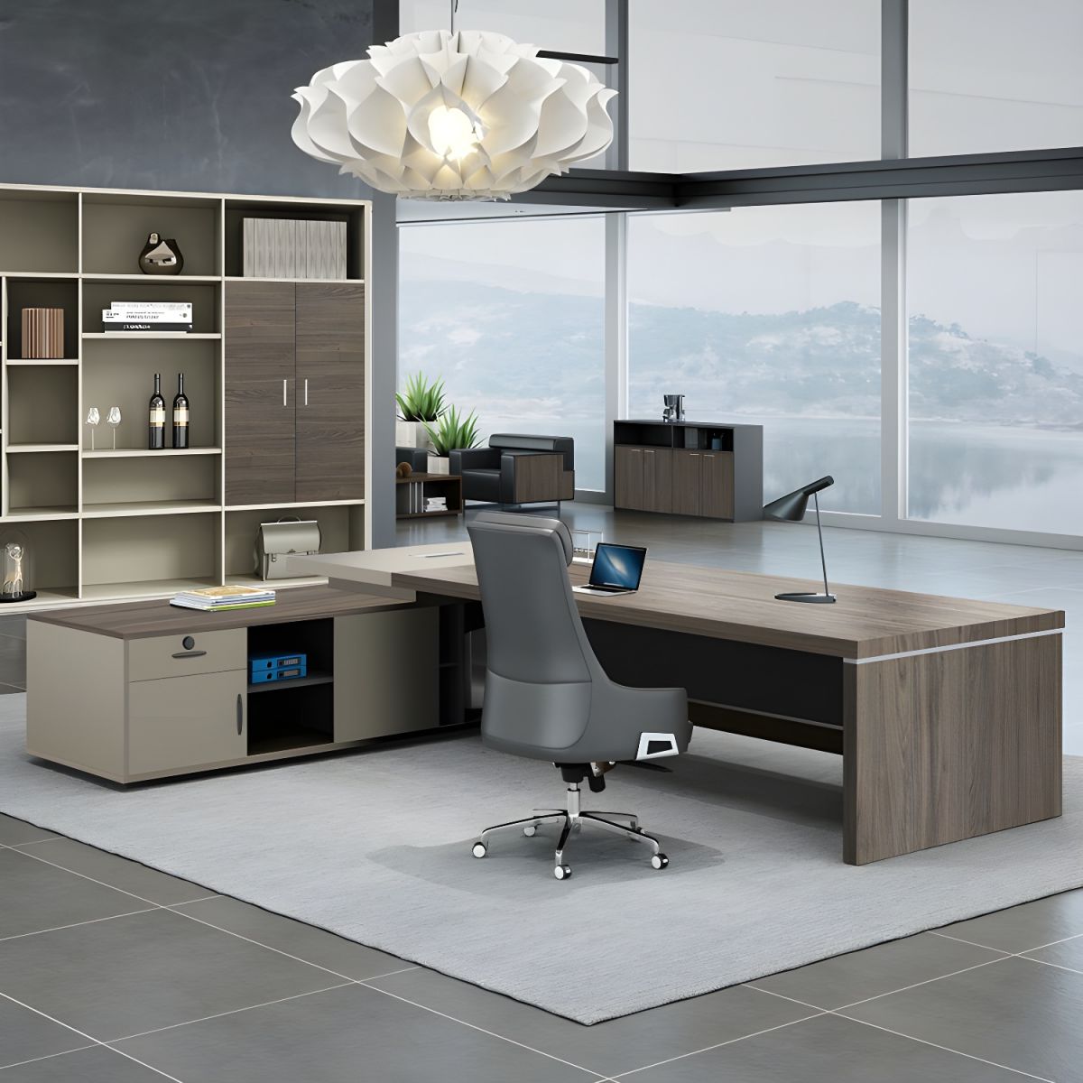 1600mm Executive L-Shaped Office Desk - Image 3