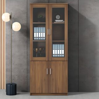 Modern 2-Door Wooden Filing Cabinet