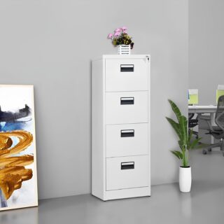 4-Drawer Metallic Filing Cabinet