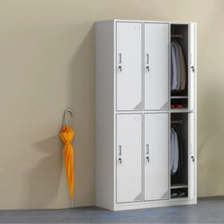 6-Lockers Metallic Cabinet