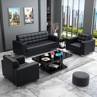 3pc Modern Leather Office Sofa