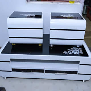 White Glasstop Coffee Table